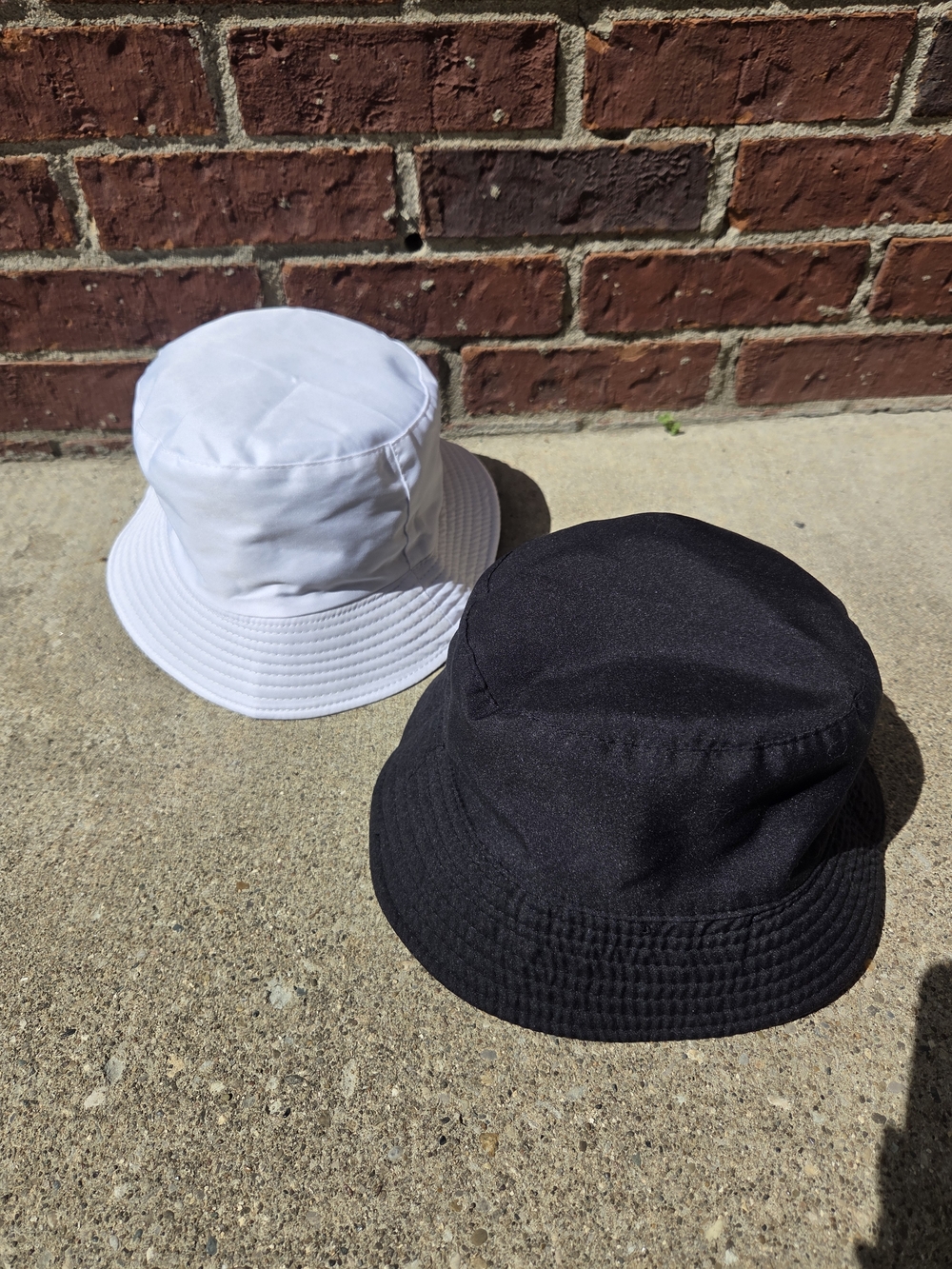 Unbranded Bucket Hats - Black and White Pack Of 2